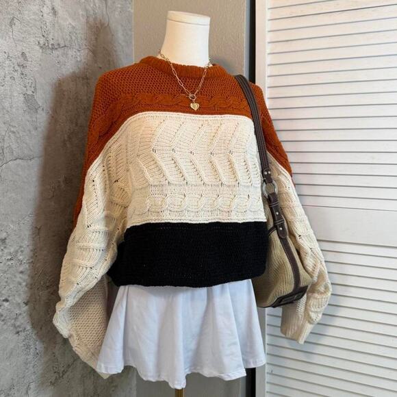 Preppy Soft & Cozy Multicolored Striped Sweater - Picture 3 of 8